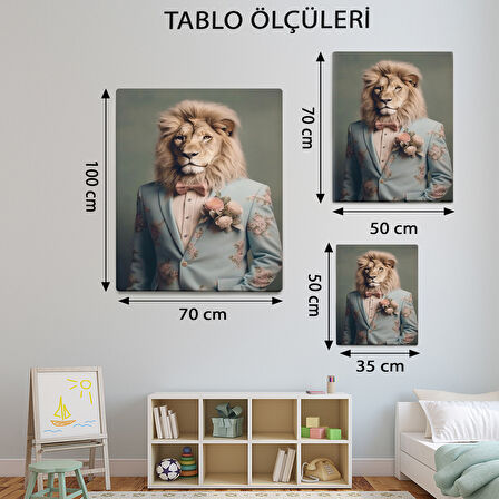 İnsan Temalı, Aslan Tablo-TBL882