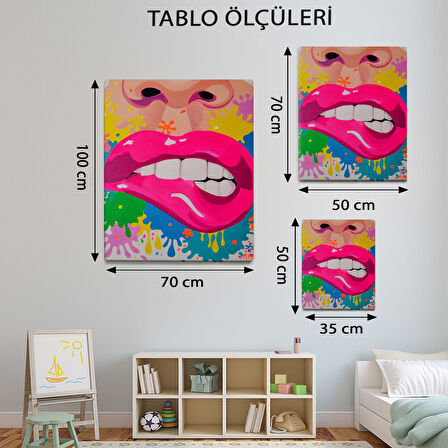 Pop Art Temalı, Dekoratif Tablo-TBL904