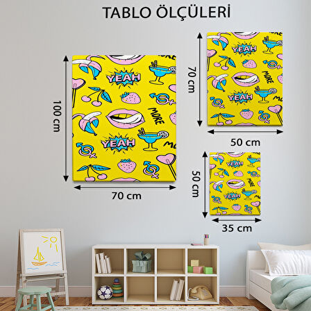 Simge Temalı, Pop Art Tablo-TBL905