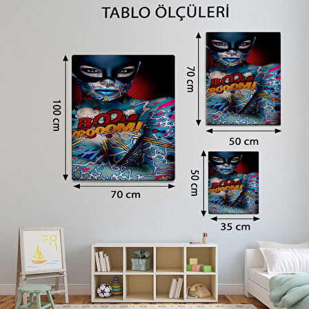 Pop Art Temalı, Modern Tablo-TBL910