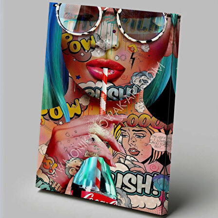 Pop Art Temalı, Modern Tablo-TBL912