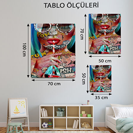 Pop Art Temalı, Modern Tablo-TBL912