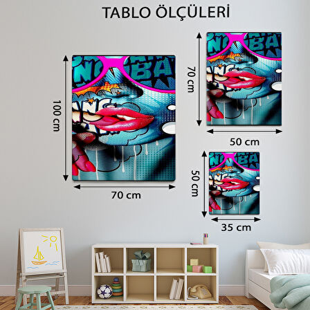 Pop Art Temalı, Modern Tablo-TBL913