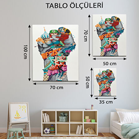 Pop Art Temalı, Modern Tablo-TBL923