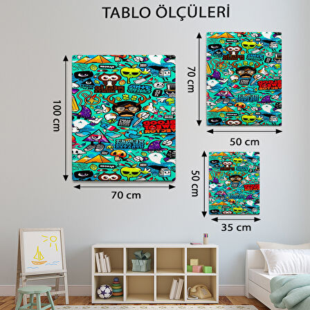 Pop Art Temalı, Modern Tablo-TBL929