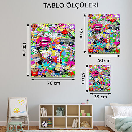 Modern Temalı, Pop Art Tablo-TBL934