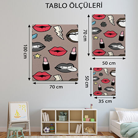 Simge Temalı, Pop Art Tablo-TBL946