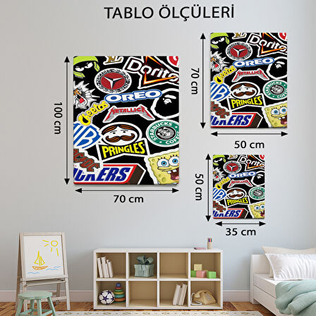 Pop Art Temalı, Dekoratif Tablo-TBL953