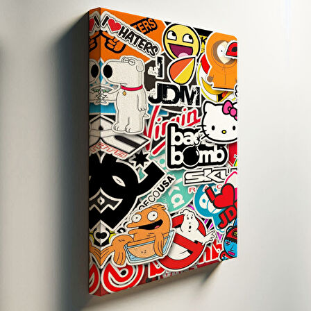 Pop Art Temalı, Modern Tablo-TBL954