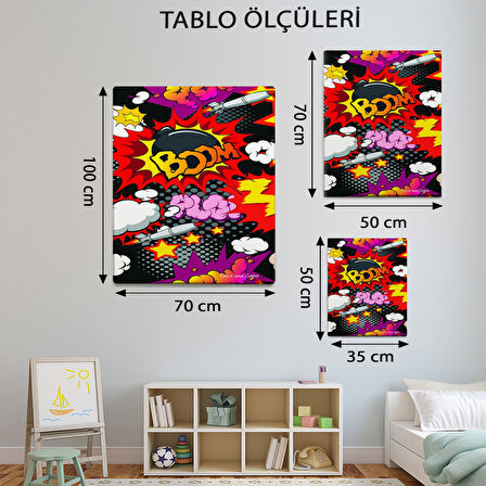 Pop Art Temalı, Dekoratif Tablo-TBL958