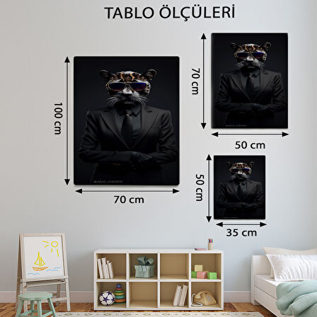 Hayvan Temalı, Siyah Panter Tablo-TBL95