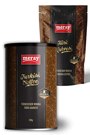 Meray 250 gr Kutu Türk Kahvesi + Kilitli Poşet 250 gr Türk Kahvesi