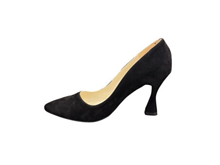 Merry Pace 6395161Z 9 cm Topuk Boyu Süet Sivri Burun Kadın Stiletto Ayakkabı