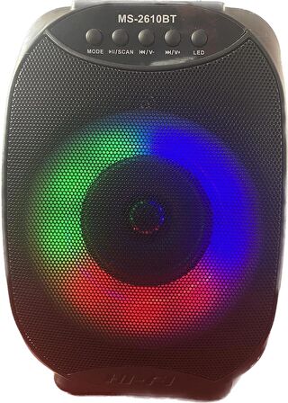 MS 2610 Led Işıklı Bluetooth Hoparlör