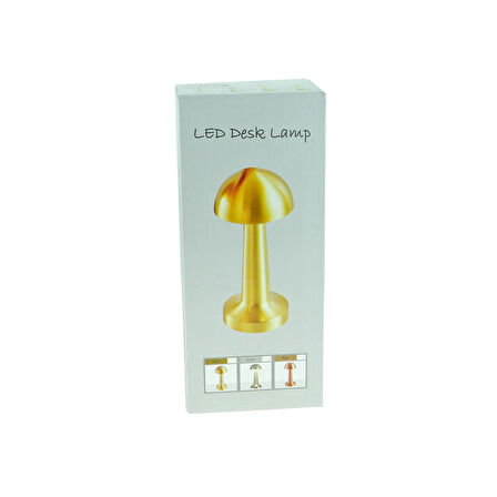Masa Üstü Led Lamba 3 Seçenekli Dokunmatik Lamba Şarjlı 25 Cm