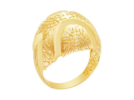 22 Ayar Rose Altın Trend Yüzük