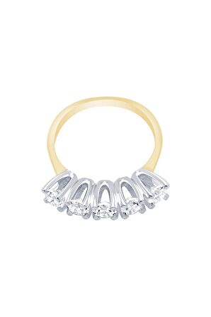 14 Ayar Altın Beştaş Yüzük