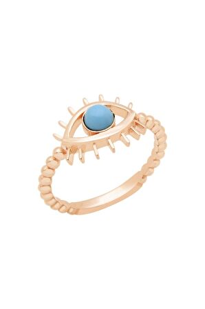 14 Ayar Altın Firuze Taşlı Yüzük