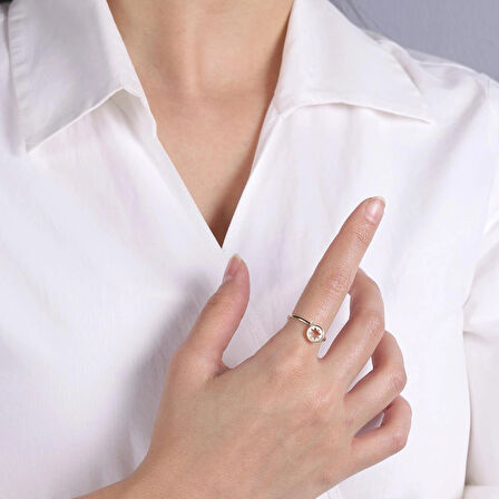 14 Ayar Sarı Altın Yıldız Figürlü Yüzük