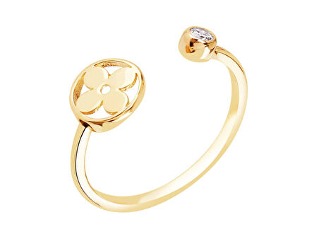 14 Ayar Sarı Altın Trend Yüzük