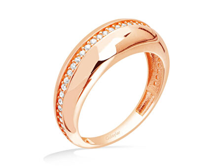 14 Ayar Rose Altın Trend Yüzük