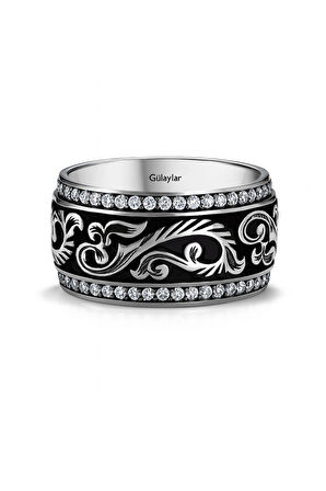 Crown Koleksiyonu Kadın Bujiteri Taşlı Modern Alyans