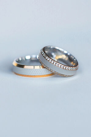 Amore Koleksiyonu Erkek Bijuteri Modern Alyans