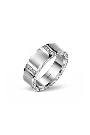 Amore Koleksiyonu Kadın Taşlı Bijuteri Modern Alyans