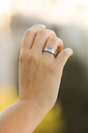 Amore Koleksiyonu Kadın Taşlı Bijuteri Modern Alyans