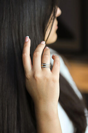 Amore Koleksiyonu Kadın Bijuteri Modern Alyans