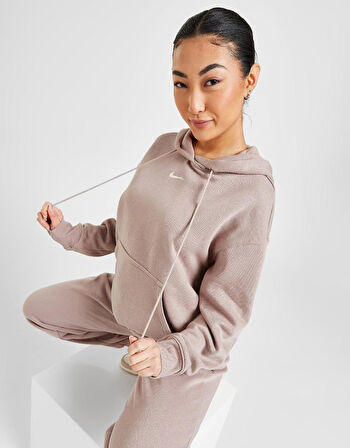 Sportswear Phoenix Fleece Oversize Pullover Hoodie Kadın Kapüşonlu Bol Kesim Sweatshirt Mor