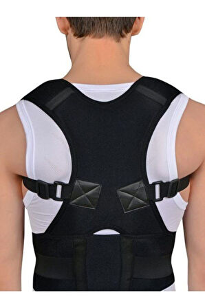 Unisex Siyah Kamburluk Önleyici Manyetik Dik Duruş Korsesi