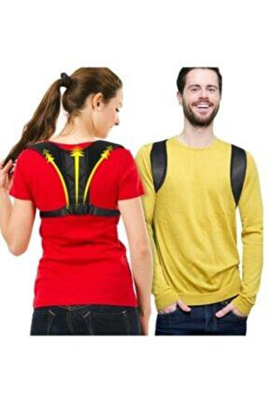 Unisex Siyah Dik Duruş Destek Korsesi
