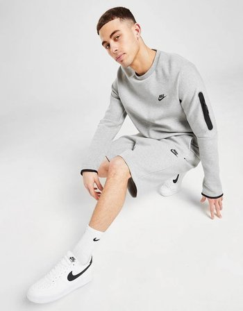 NSW Tech Fleece Standart Kesim Gri Erkek Spor Şort