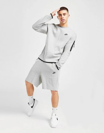 NSW Tech Fleece Standart Kesim Gri Erkek Spor Şort