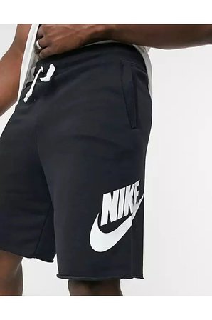 Sportswear Sport Essentials French Terry Alumni Bol Kesim Siyah Erkek Spor Şort