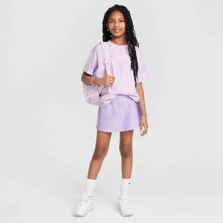 Sportswear Tee Adapt Tween Mor Pamuklu Kız Çocuk Tişört