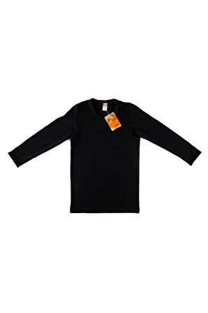Erkek Çocuk Siyah 2'li Paket Termal Uzun Kol Fanila Elf568tut0136t2