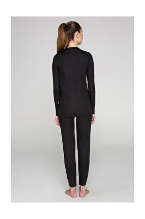 Unisex Siyah Termal İçlik Takım