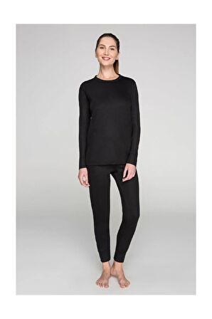 Unisex Siyah Termal İçlik Takım