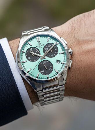 Hislon Gümüş Çelik Kordon Erkek Kol Saati MS152S-10SN