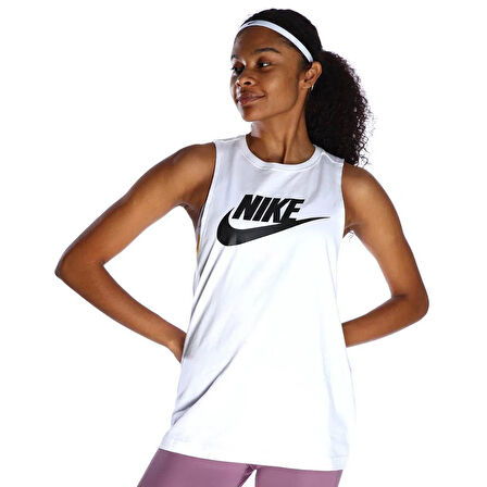 Sportswear Futura New Kadın Beyaz Günlük Stil Pamuklu Atlet 