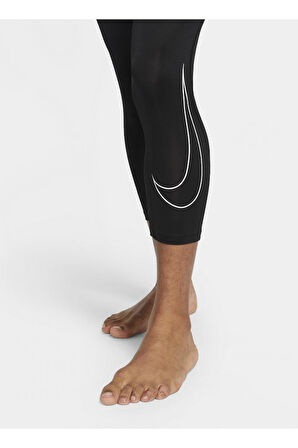 Pro Dri Fit Siyah 3/4 Boy Erkek Antrenman Taytı 