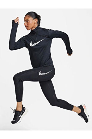 Swoosh Dri-FIT Çeyrek Fermuarlı Kadın Üst FN2636-010