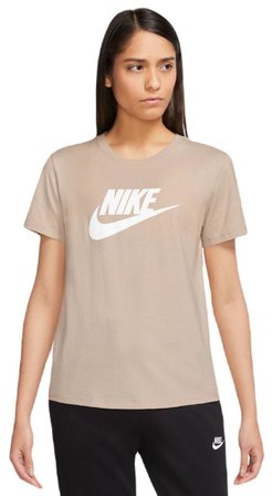 W Nsw Club Ss Tee Icn Ftr Pamuklu Kadın Bej Tişört