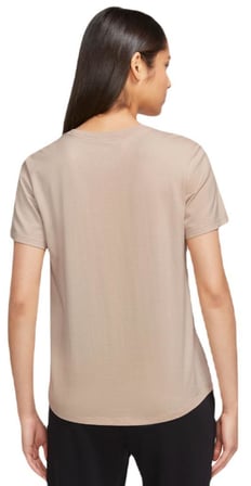 W Nsw Club Ss Tee Icn Ftr Pamuklu Kadın Bej Tişört