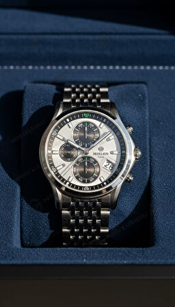 Hislon Gümüş Çelik Kordon Erkek Kol Saati MS201S-02SS