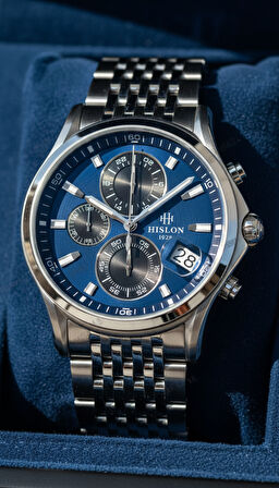 Hislon Gümüş Çelik Kordon Erkek Kol Saati MS201S-11SS