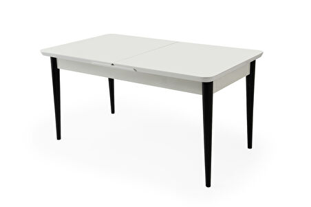 RÜZGAR TEKNO KENAR MASA, KAR BEYAZ, 160x90