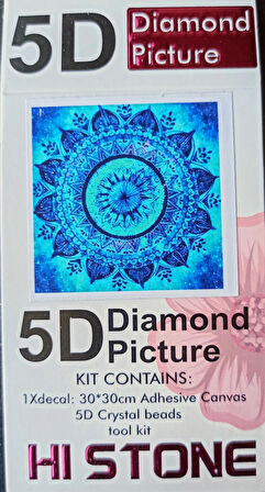 Boncuklu Goblen 5d Taşlı Mozaik Elmas Goblen Diamond Picture Kıt 30x30 Tamamı Yuvarlak Boncuklu